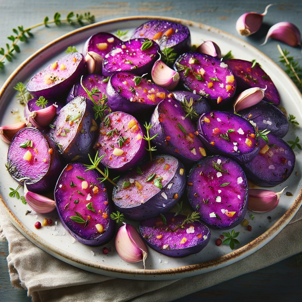 Recipe Page Purple Potato Ted's Veg
